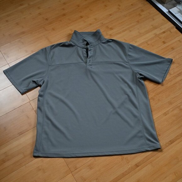 Pair of Men's World Wide Sportsmen Polo Shirts Size Large Sea Green and Grey - Picture 3 of 14